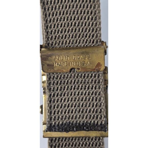 BSA Boy Scouts America Web Army Green Canvas Belt w/ Buckle 34” Adjustable - Picture 3 of 4